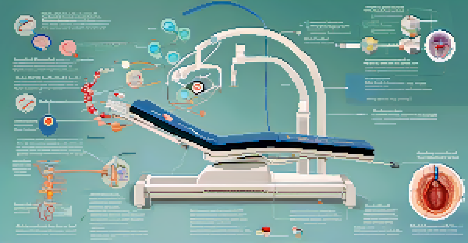 An infographic illustrating various interventional radiology techniques like angioplasty and stenting with labeled diagrams.