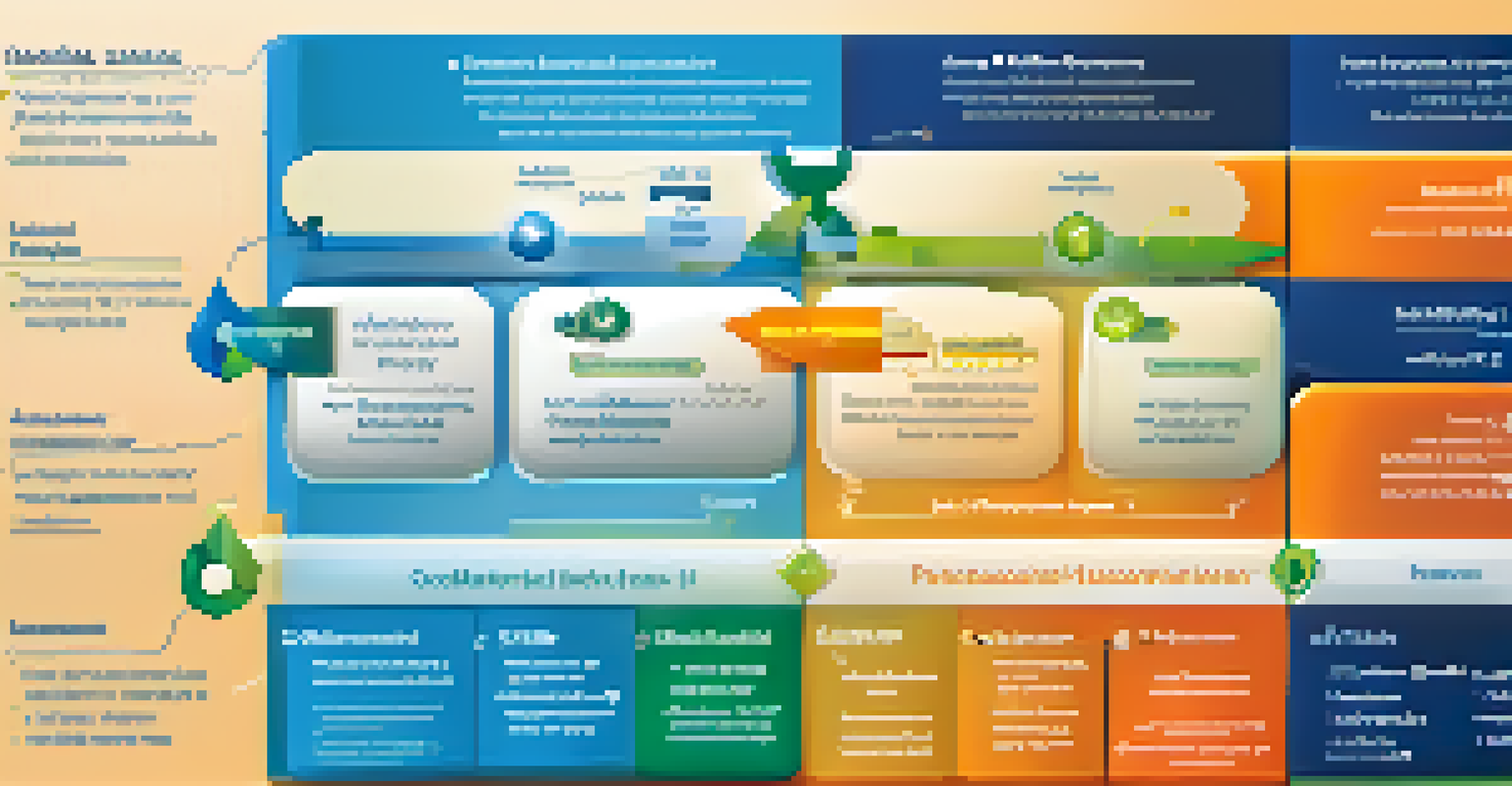 An infographic illustrating the pharmaceutical value assessment process with icons and arrows connecting different analysis methods.