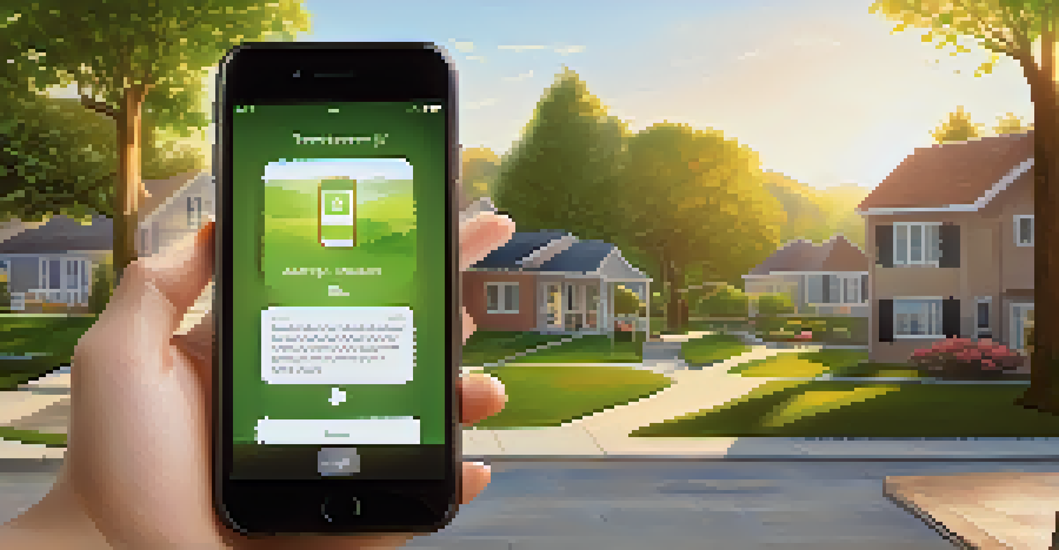 A smartphone displaying an addiction prevention app in a serene setting, representing the role of technology in health and wellness.