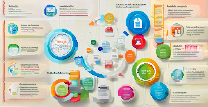 An infographic illustrating the key components of budget impact analysis, including icons and text for clarity.