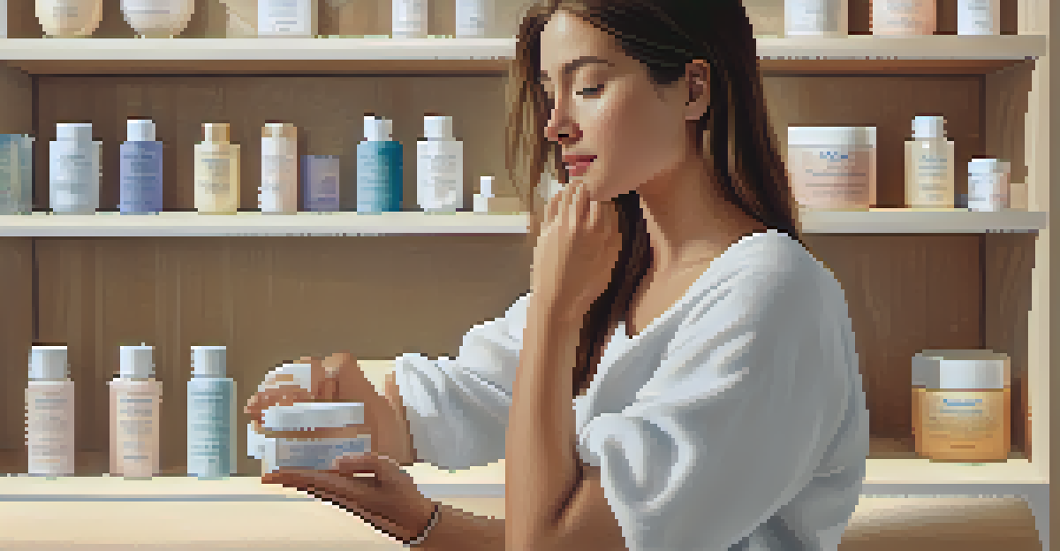 Person applying soothing cream to their arm for dermatitis management.