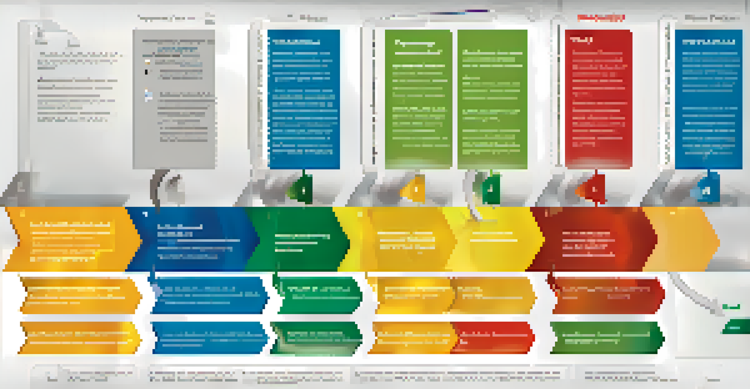 An infographic illustrating the phases of clinical trials with colorful sections and icons for each phase.