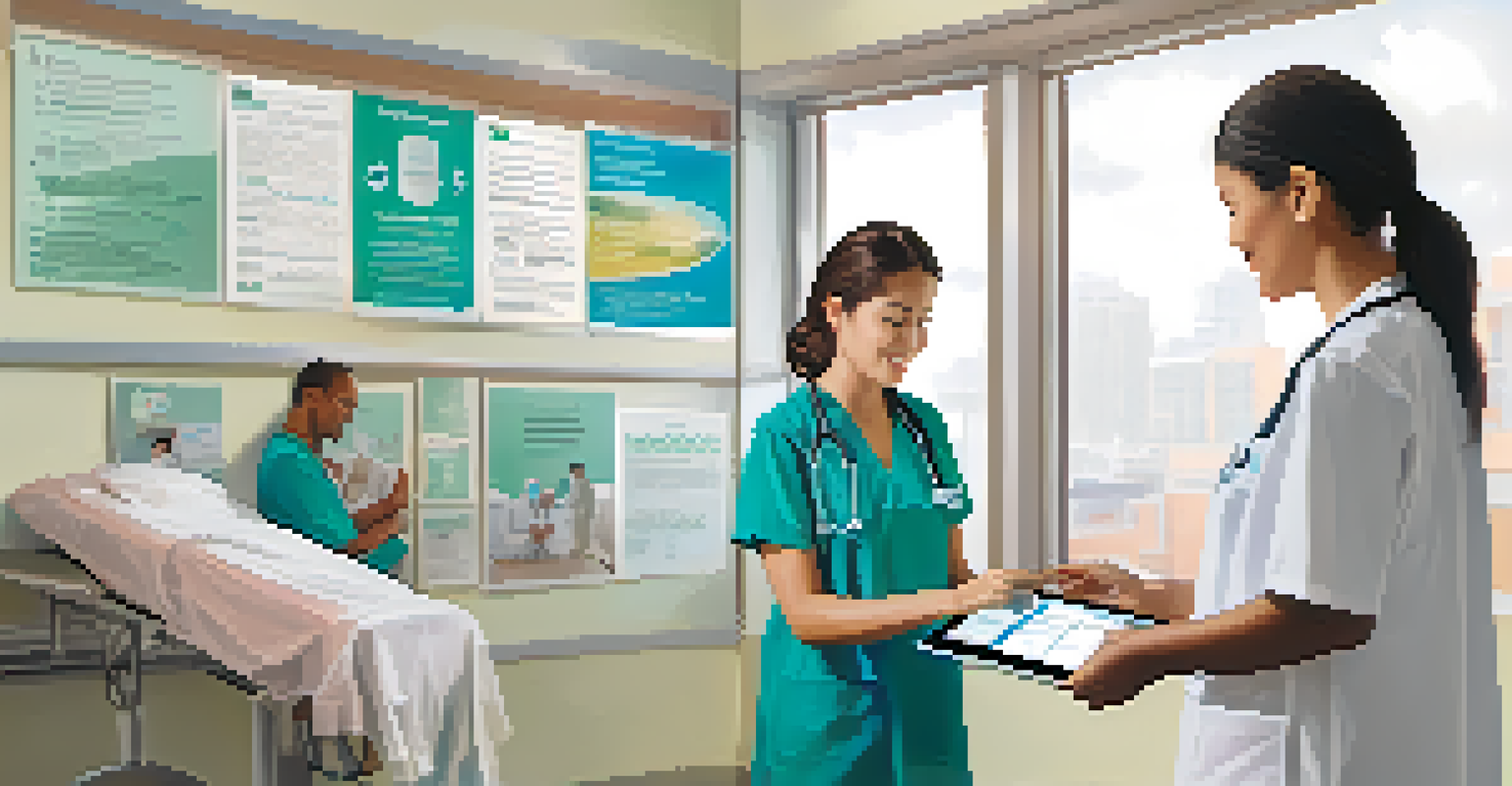 A patient receiving care from a bilingual provider, using a tablet for translation in a hospital setting.