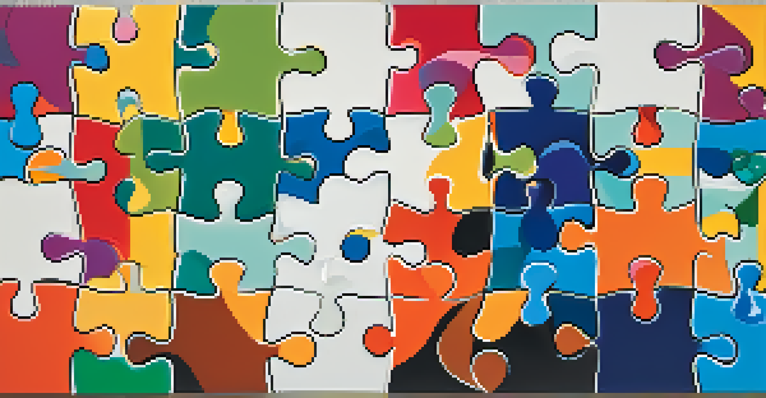 A colorful puzzle symbolizing collaboration among healthcare professionals.