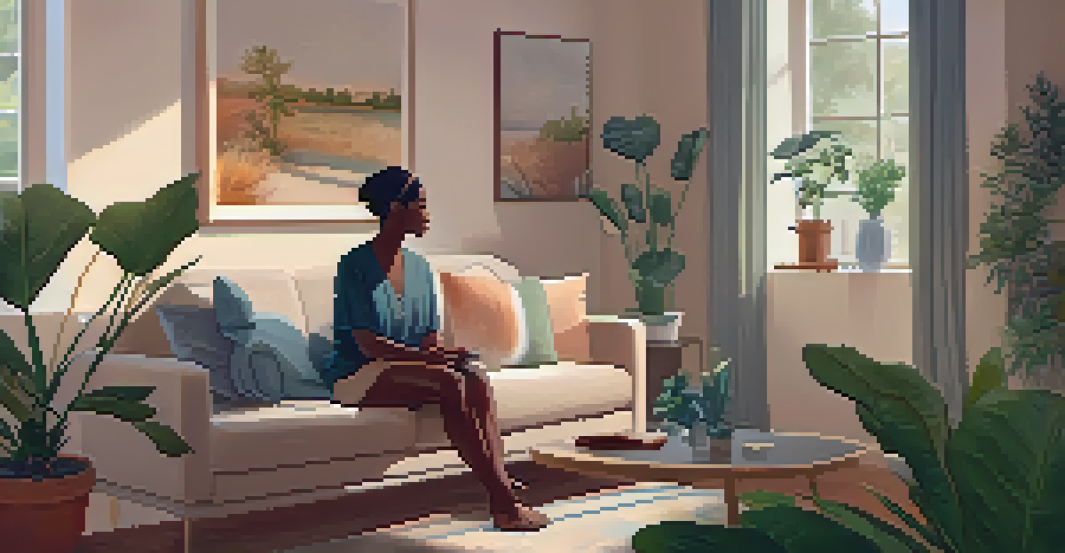 A mental health counseling session in a cozy room, depicting a professional listening to a patient with empathy.
