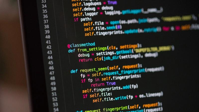 The image displays a close-up view of computer code written in Python, showcasing a method definition with colorful syntax highlighting. The code appears to involve settings management and fingerprinting functionalities.