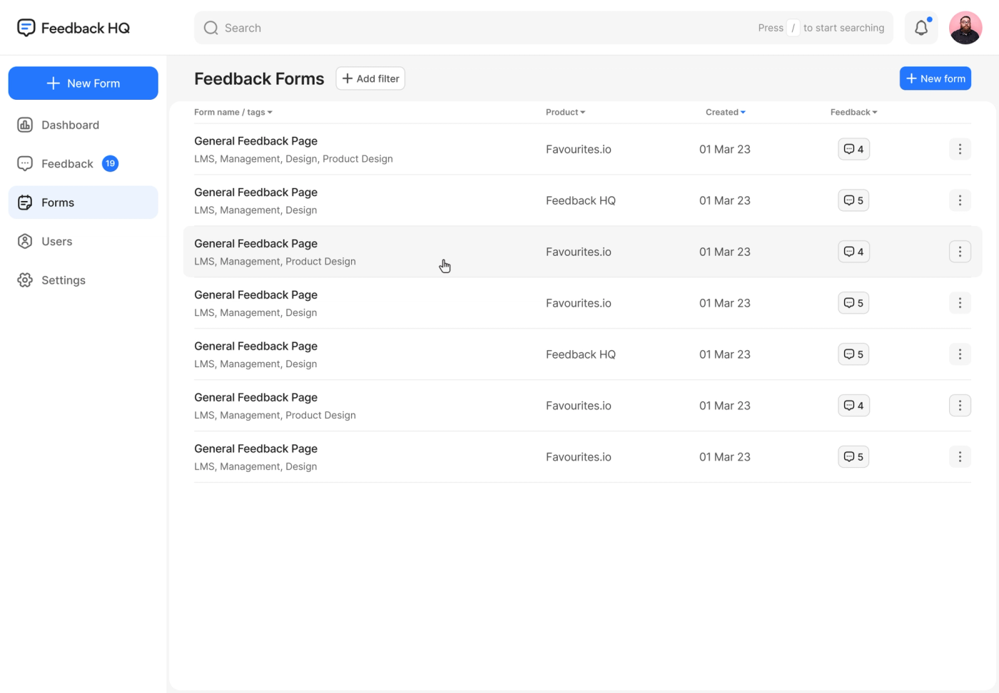 Feedback HQ