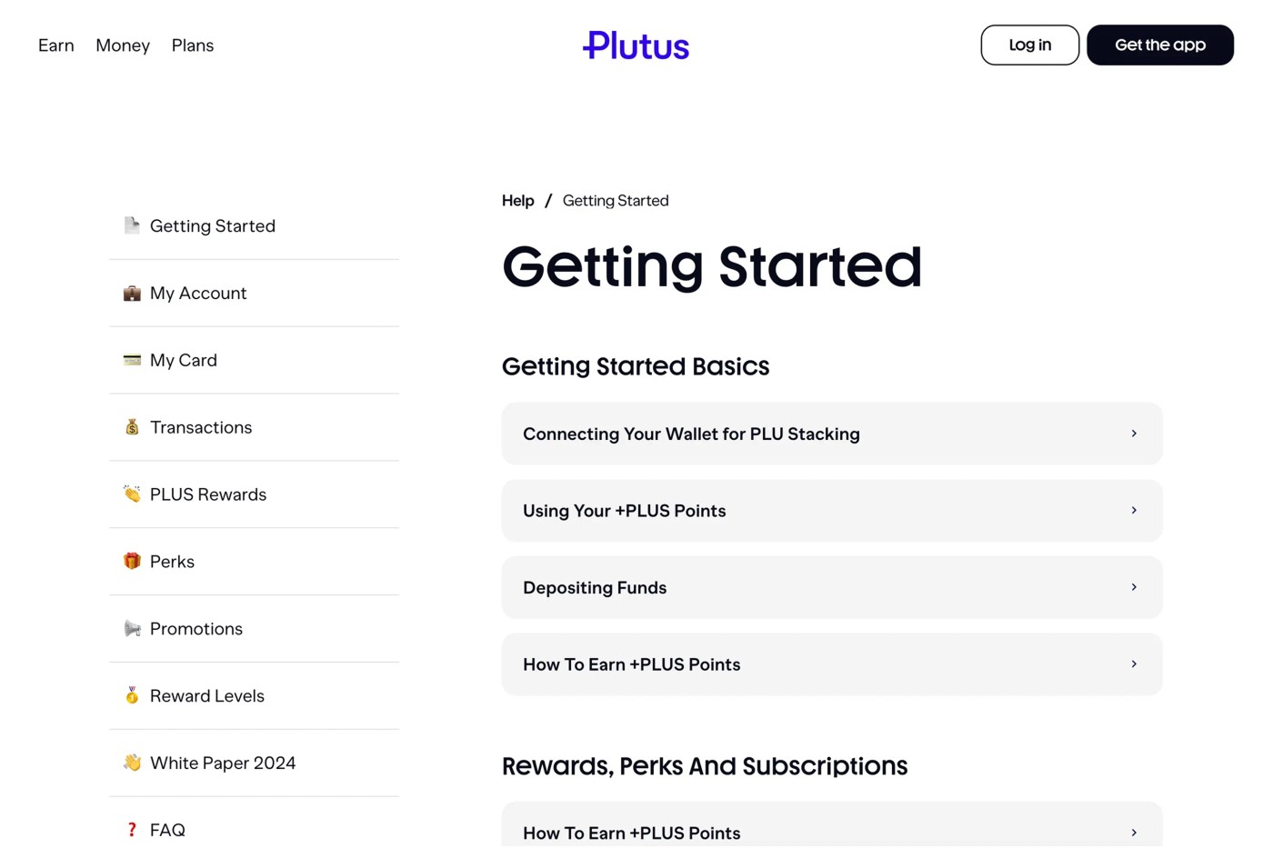 Plutus Help centre