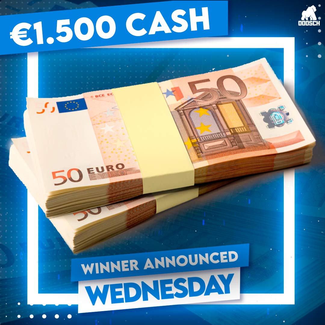 Winner: Liam Faulkner – €1,500 Cash – Ticket: A60