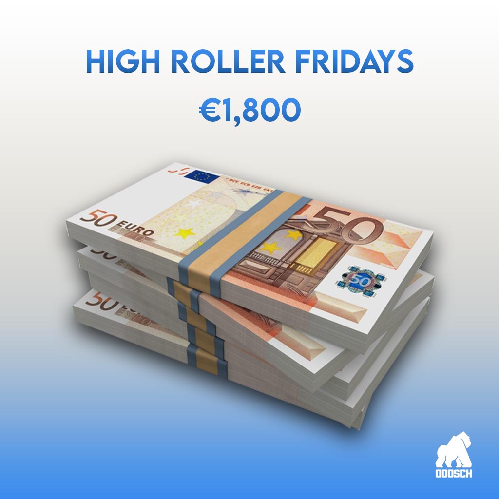 Winner: Helen Morgan –  High Roller €1,800 Cash – Ticket: 55