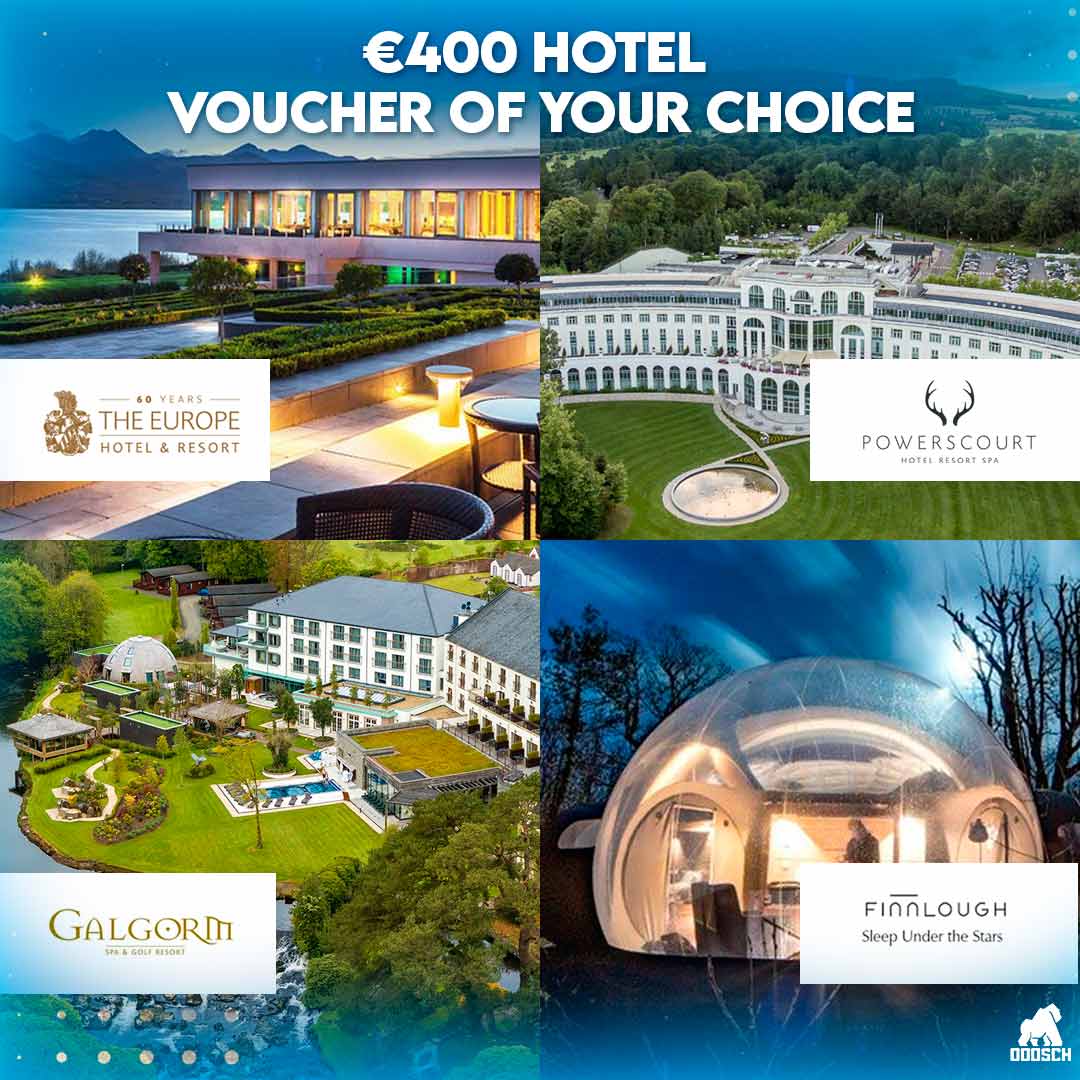 Winner: Celine Curtin –  Charity - €400 Hotel Voucher of Your Choice – Ticket: A35