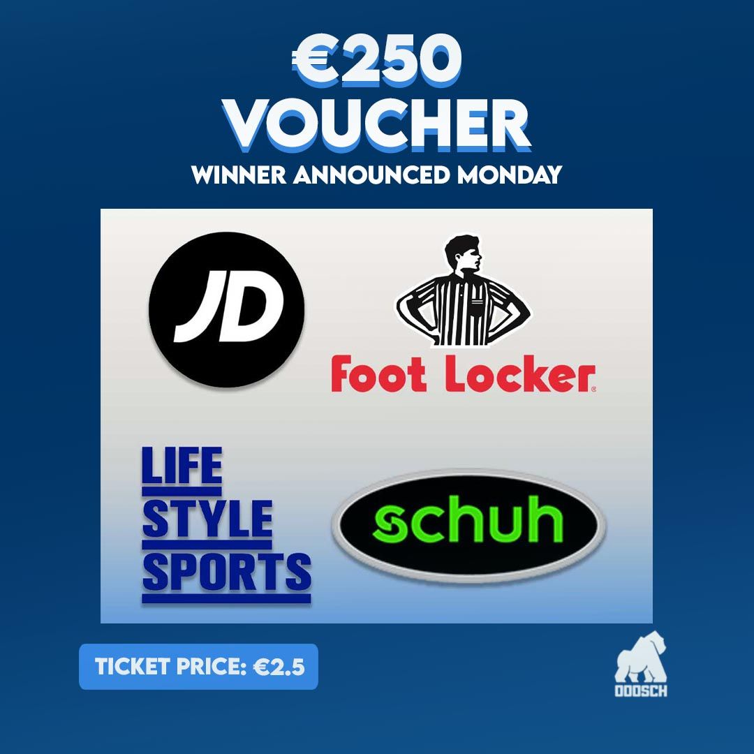 Winner: Rebecca Lyons  –  €250 Voucher – Ticket: A40