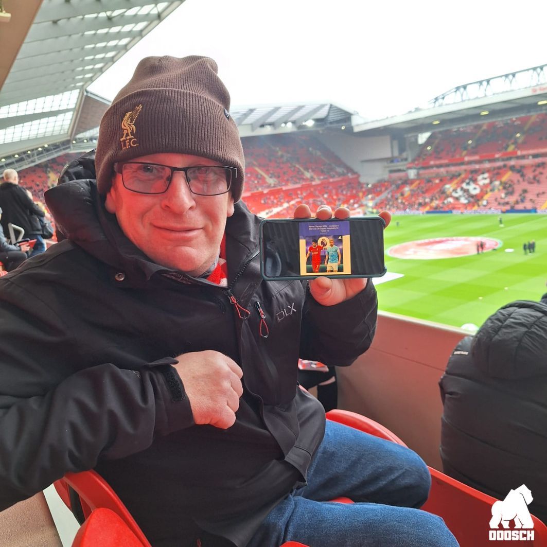 Winner: Damien Willis – Liverpool V Man City CB Dugout Hospitality #4 – Ticket: 16