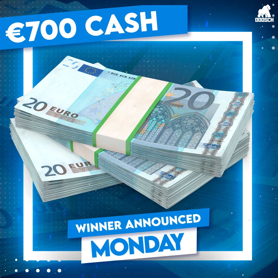 Winner: Nicoleta Paluhova – €700 Cash – Ticket: B79