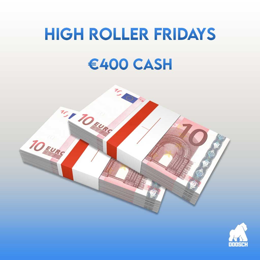 Winner: Canaan Greene  –  High Roller €400 Cash – Ticket: 5