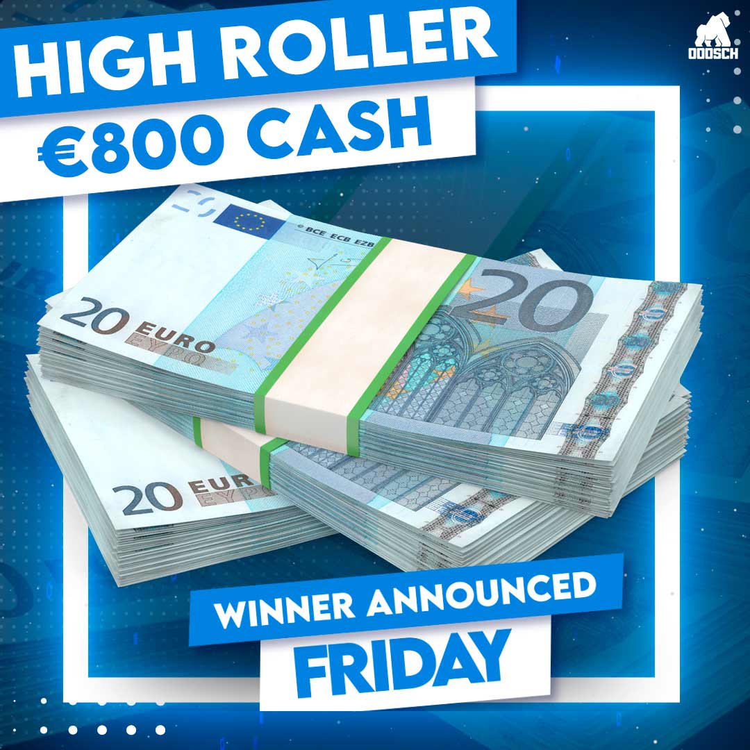 Winner: Aiden Reilly – High Roller €800 Cash – Ticket: 84