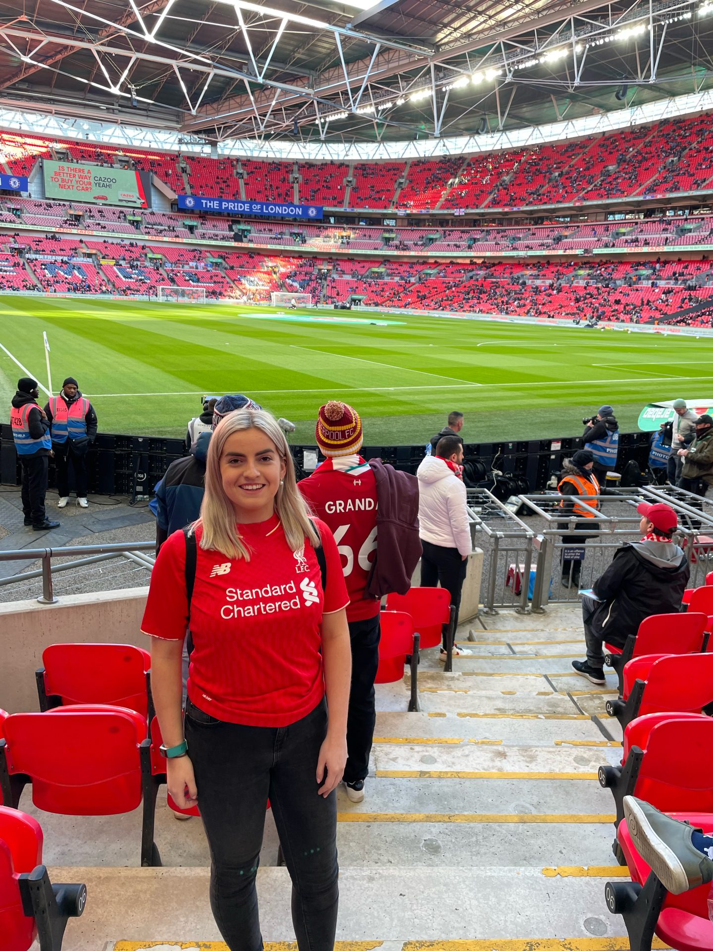 Winner: Laura Prior –  Liverpool V Chelsea Carabao Cup Final – Ticket:  21