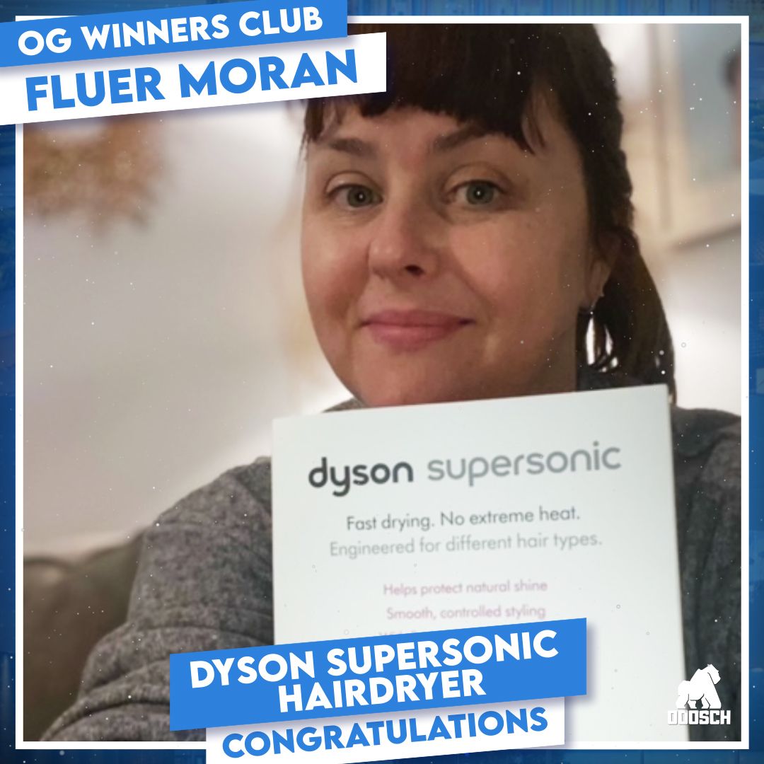 Winner: Fluer Moran –  Dyson Supersonic Hair Dryer – Ticket: A43