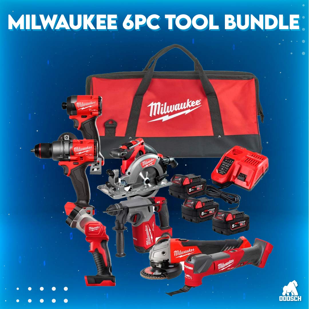 Winner: Lorraine Flanagan –  6pc Milwaukee Tool Bundle – Ticket: 62