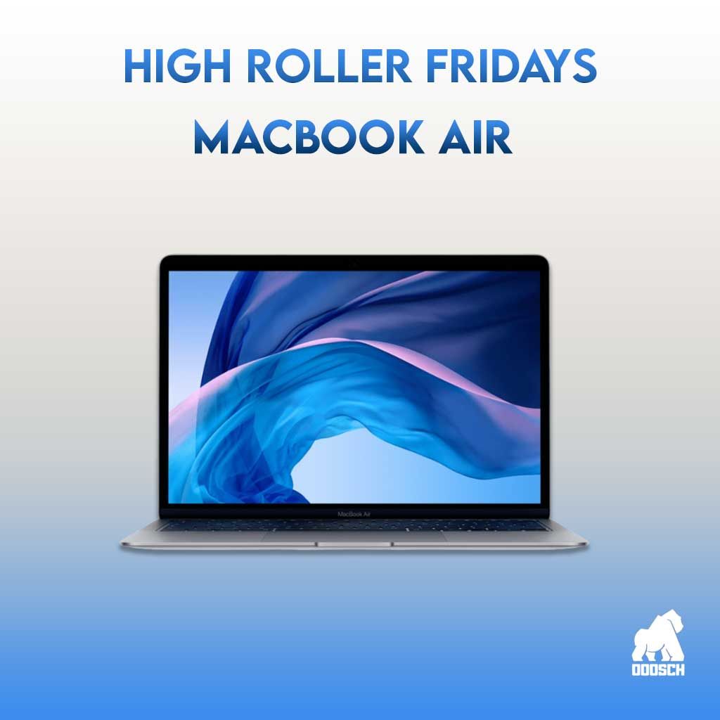 Winner: Neil Fitzgerald –  High Roller Apple Macbook Air – Ticket: 34