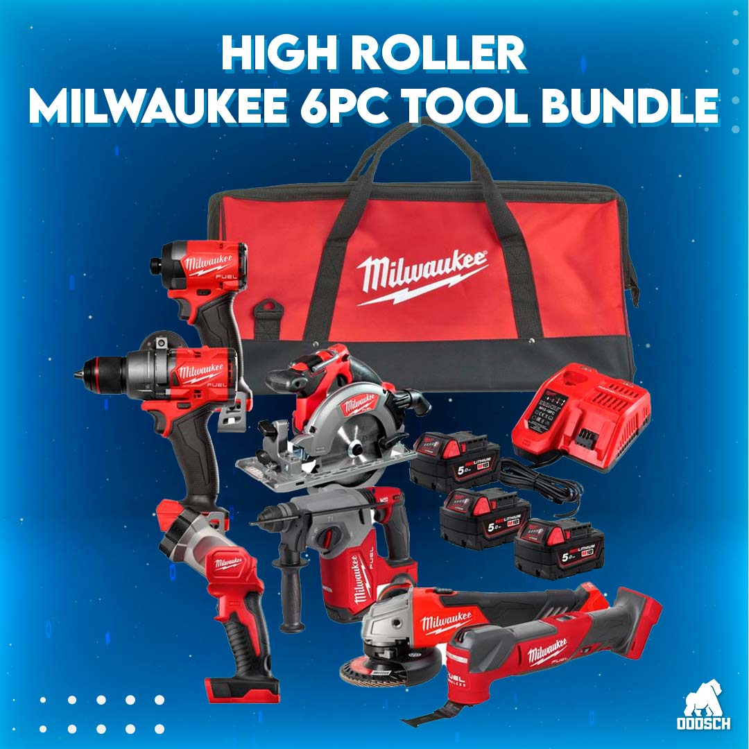 Winner: Stephen Coughlan  - High Roller Milwaukee 6pc Tool Bundle – Ticket: 25