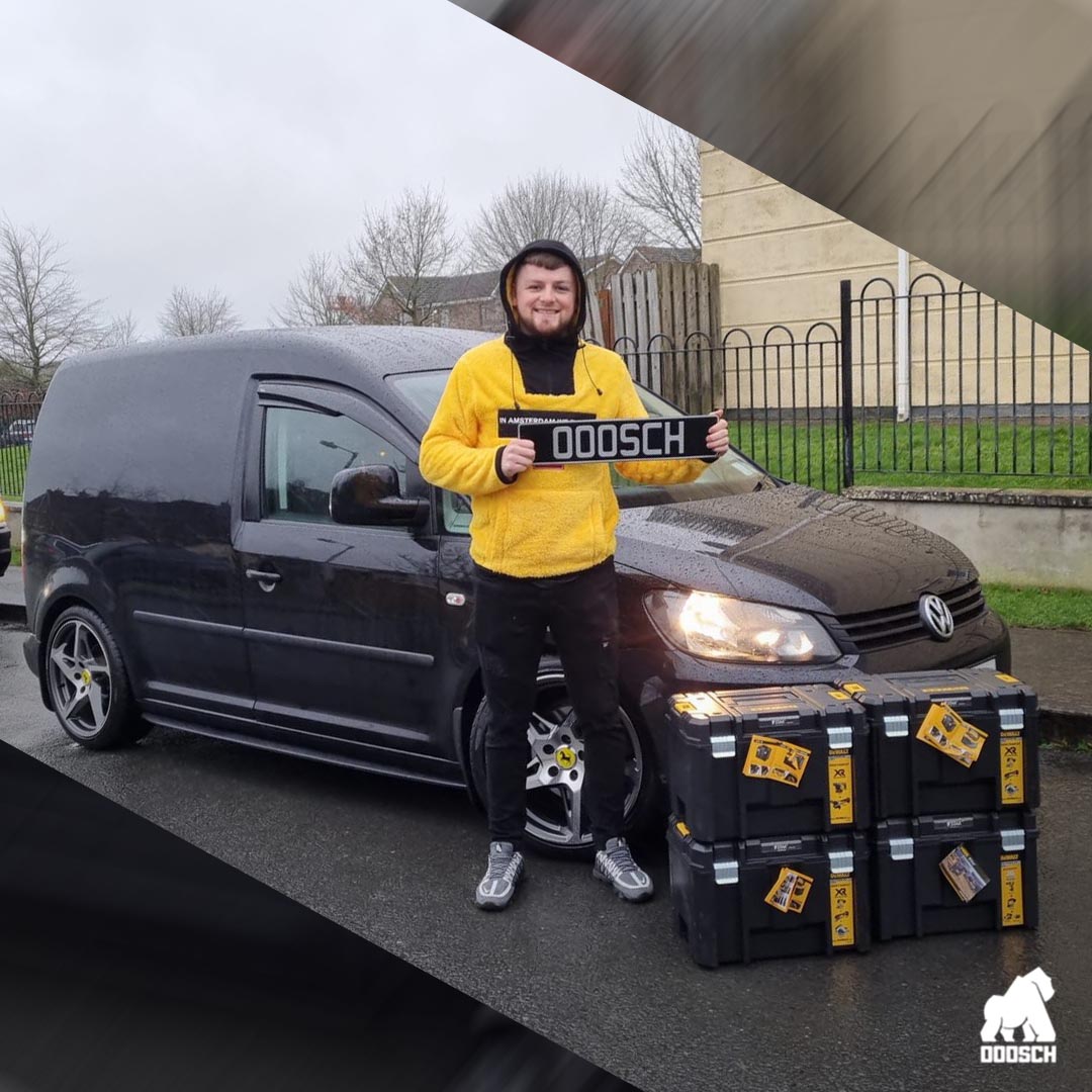 Winner: ALAN STEPHENS – 2015 VW Caddy + 10pc DeWalt – Ticket: B56