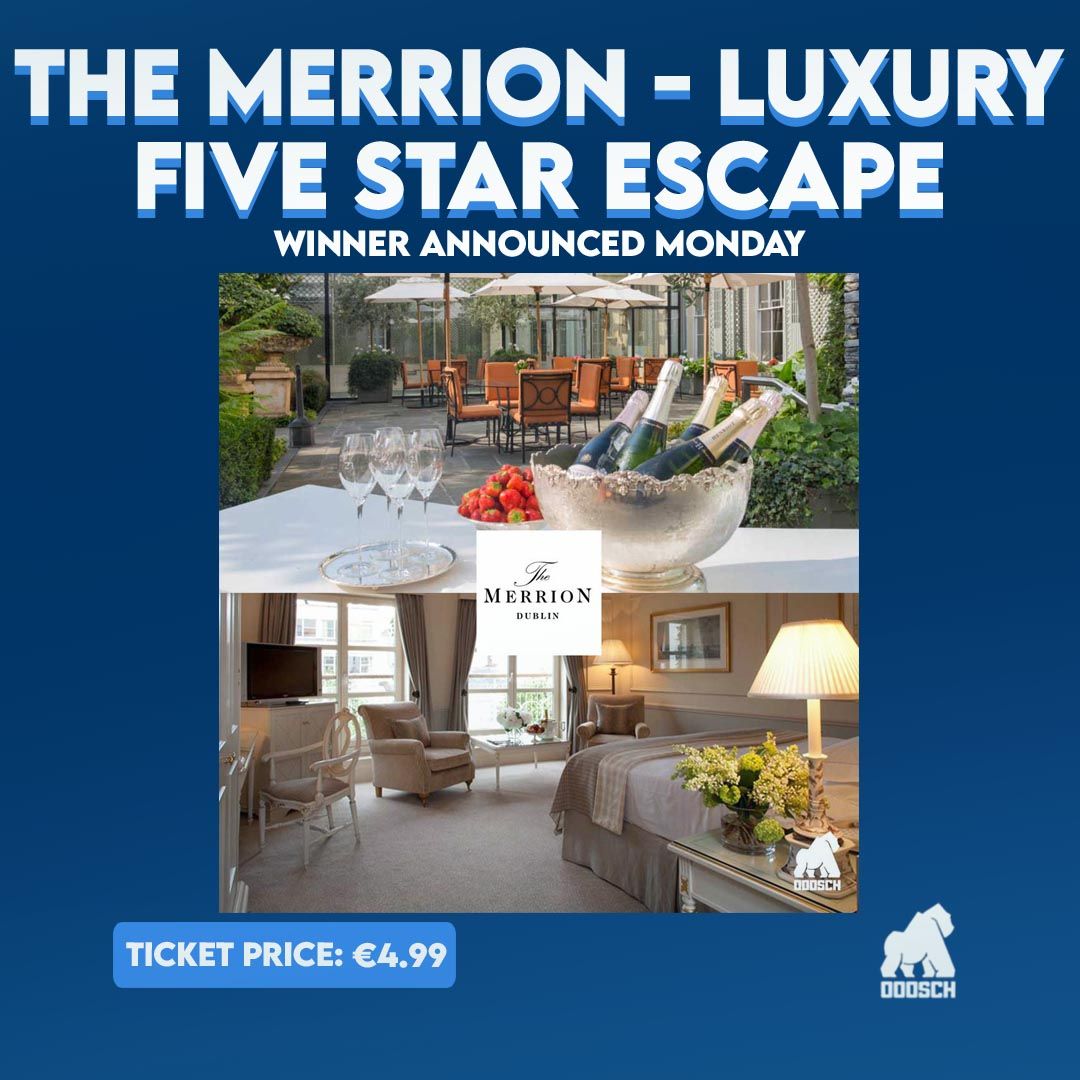 Winner: Travis O'Doherty  –  The Merrion - Luxury Five Star Escape – Ticket: A54