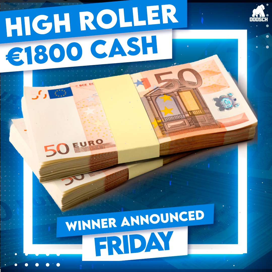 Winner: Shane Byrne – High Roller €1,800 Cash – Ticket: 35