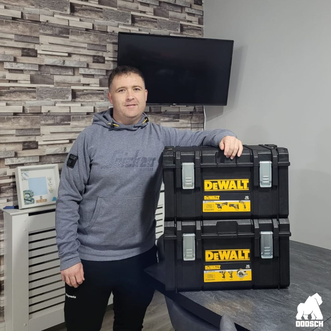 Winner: Paul Tuohy –  High Roller DeWalt 6-Piece Tool Bundle – Ticket: 88