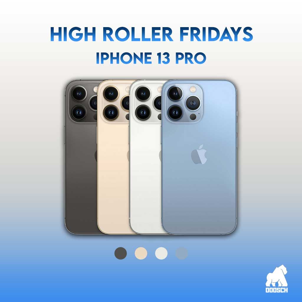 Winner: Ryan Lowndes –  High Roller Apple iPhone 13 Pro – Ticket: 61