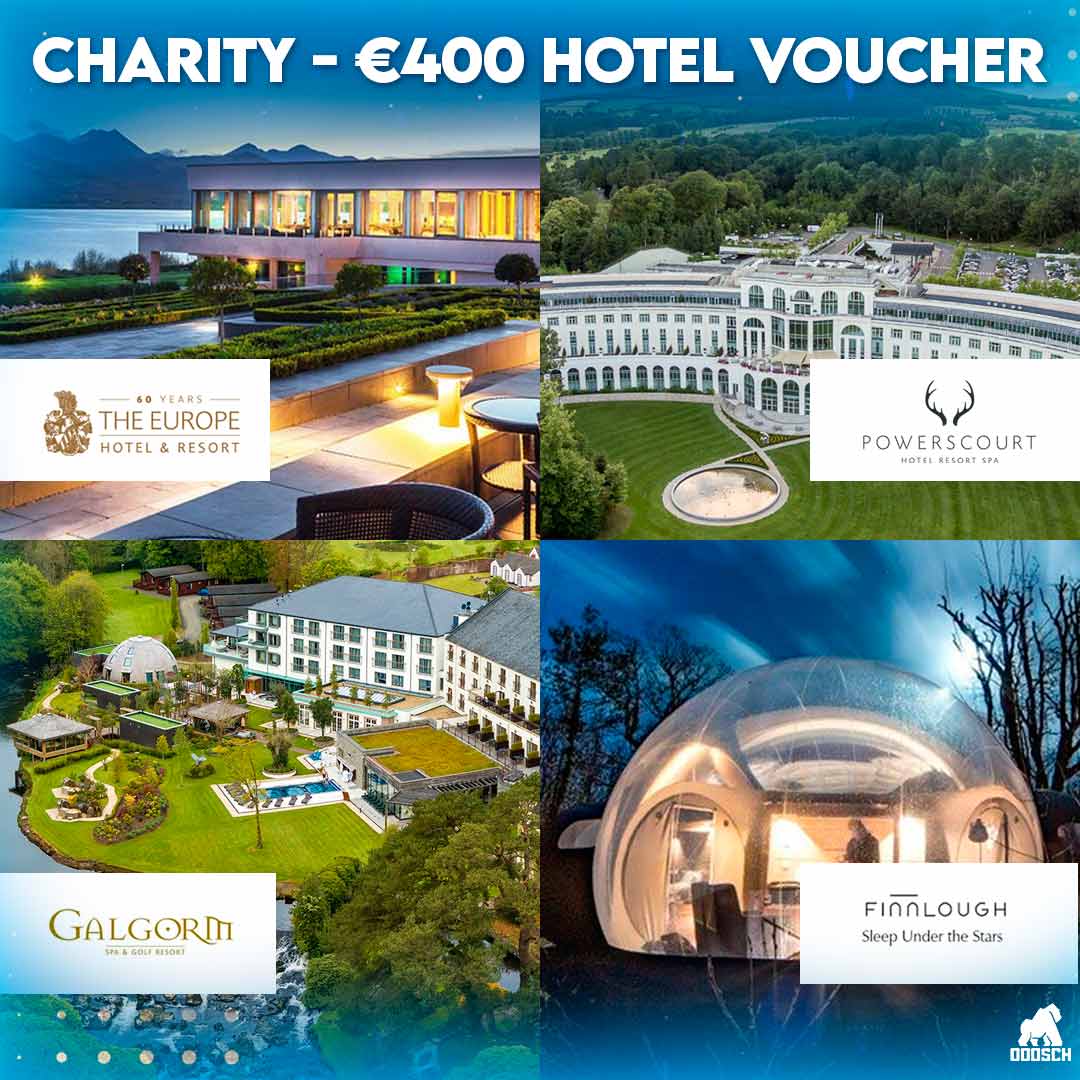 Winner: Louise McMahon  – €400 Hotel Voucher | Charity – Ticket: A84