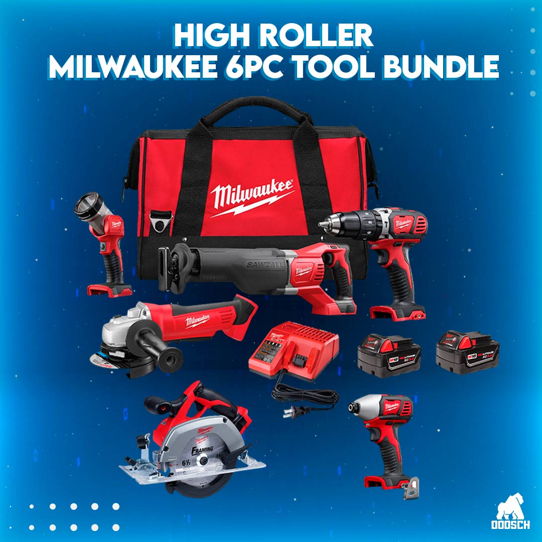 Winner: Jordan Whelan – High Roller Milwaukee 6pc Tool Bundle – Ticket: 59