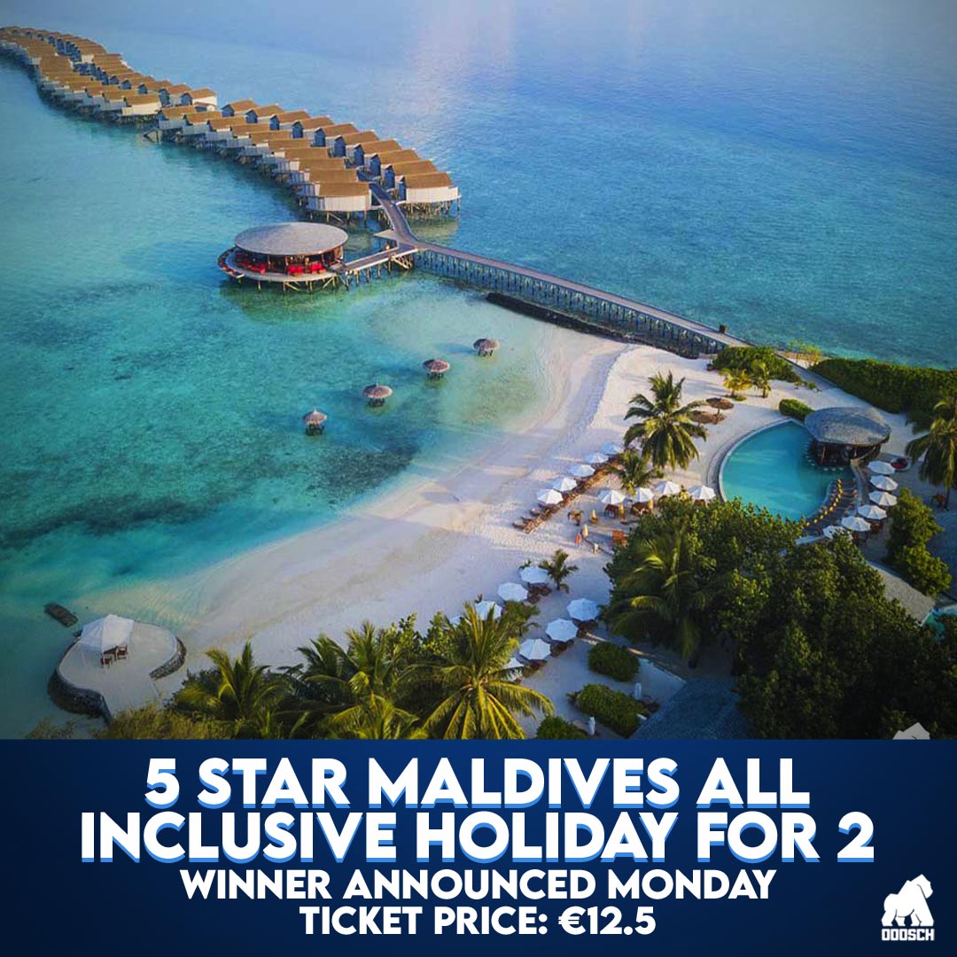 Winner: David Carthy  –  5 Star Maldives All Inclusive Holiday 2022 – Ticket: H85