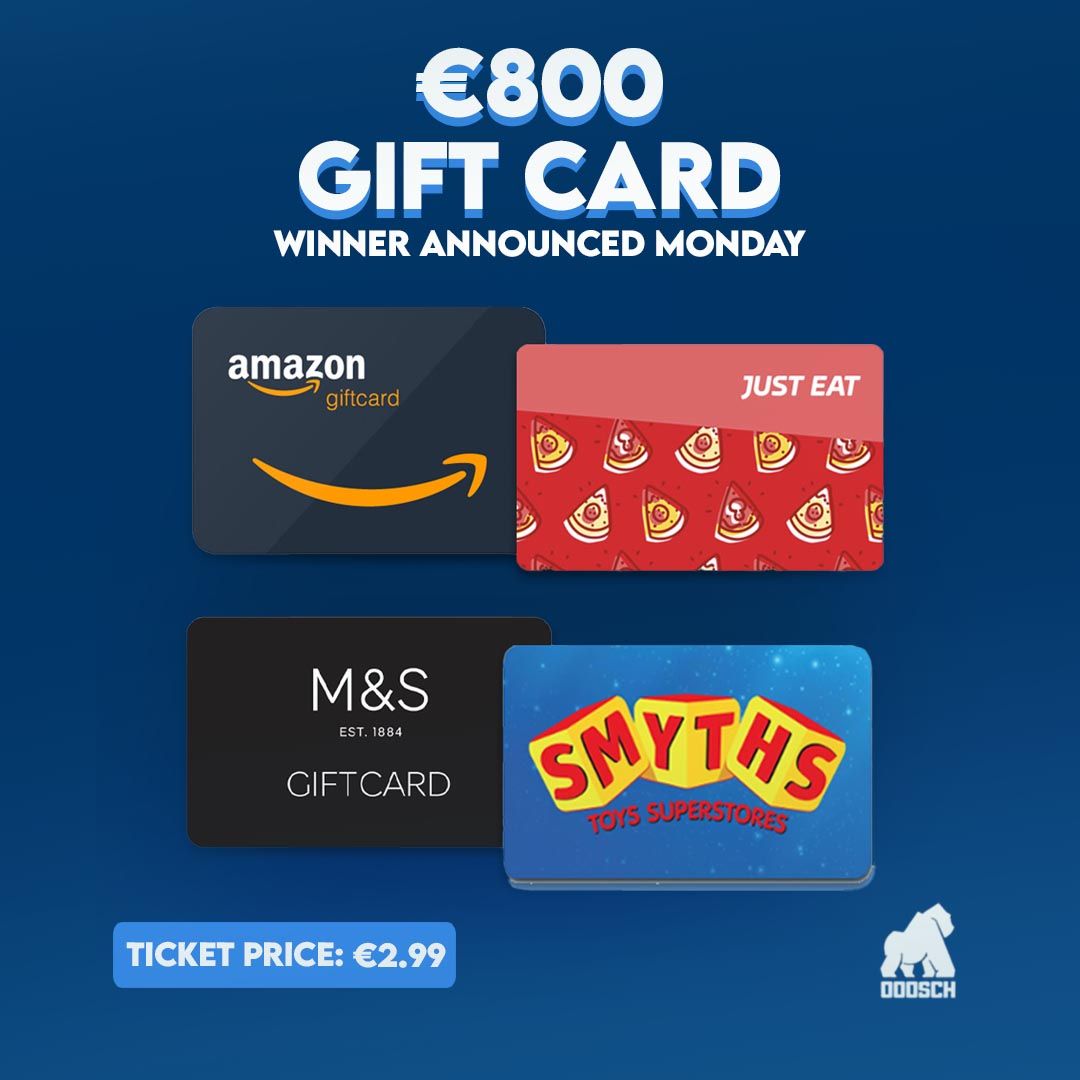 Winner: Hannah Logue  –  €800 Gift Card – Ticket: D45