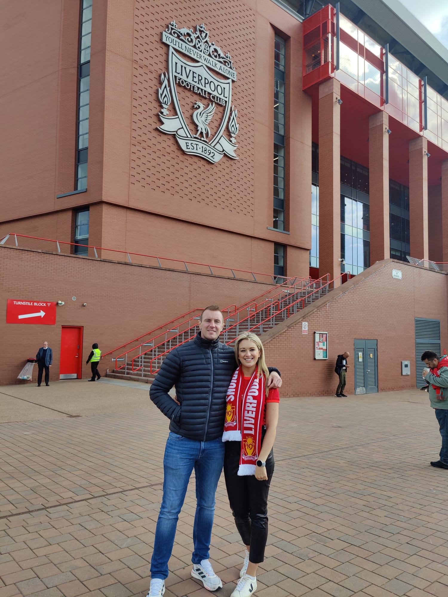 Winner: Elizabeth Plunkett –  Liverpool V Tottenham Carlsberg Hospitality Package – Ticket: F81