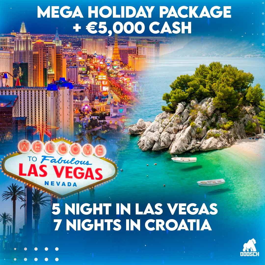 Winner: Jo Bolger  – Mega Holiday Package + €5,000 Cash – Ticket: A76