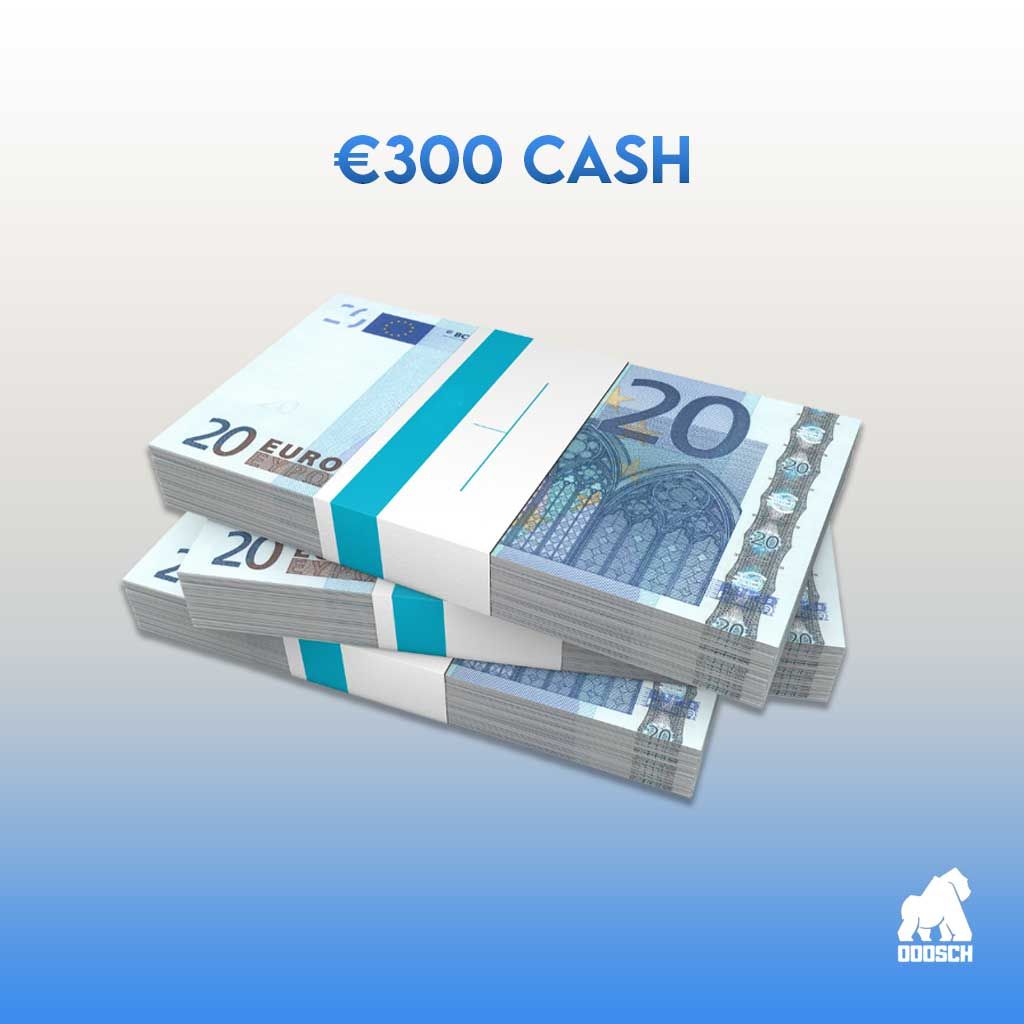 Winner: Michael Akinjole –  €300 Cash – Ticket: B45