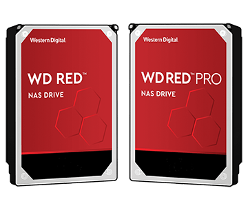 Western Digital 6TB Red NAS hard drive designed for 24/7 operation in network attached storage