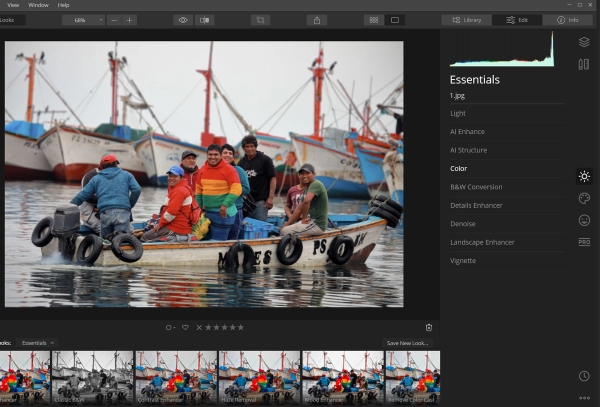 Original unedited photo in Luminar 4 before applying AI enhancement and sky replacement