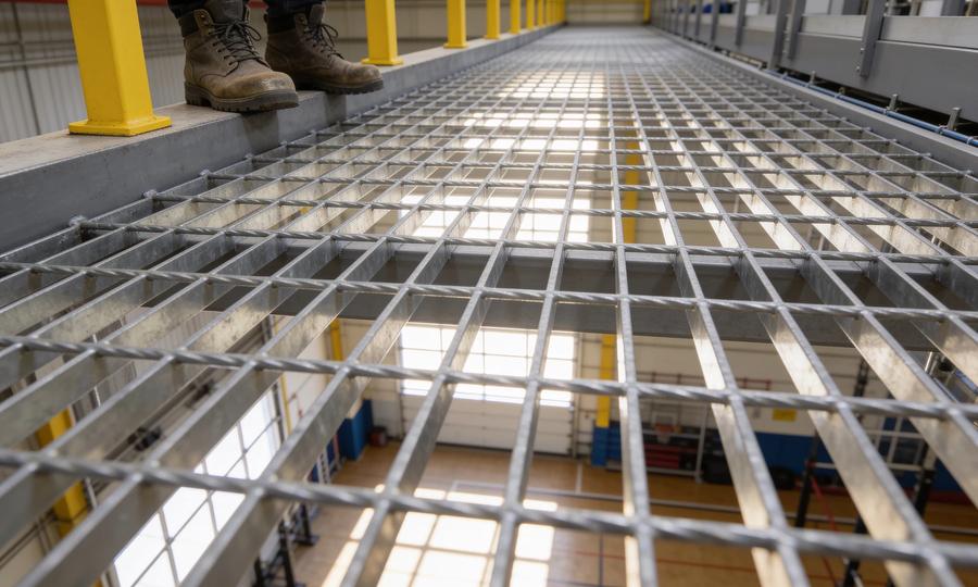 Mezzanine decking options compared: B-deck, bar grating, resin board, concrete
