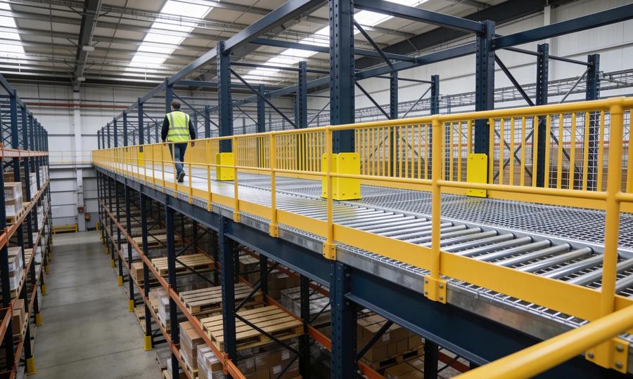 Pallet rack mezzanines: how rack-supported platforms work, what they cost, and the code that governs them