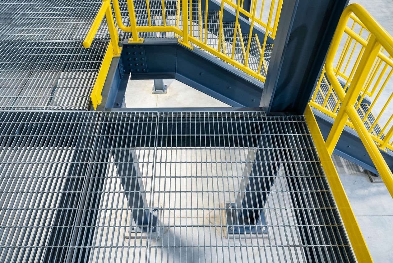 Mezzanine decking options compared: B-deck, bar grating, resin board, concrete