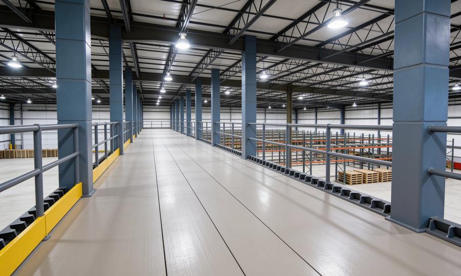 Mezzanine flooring: the deck layer, the finish layer, and the specs that decide both