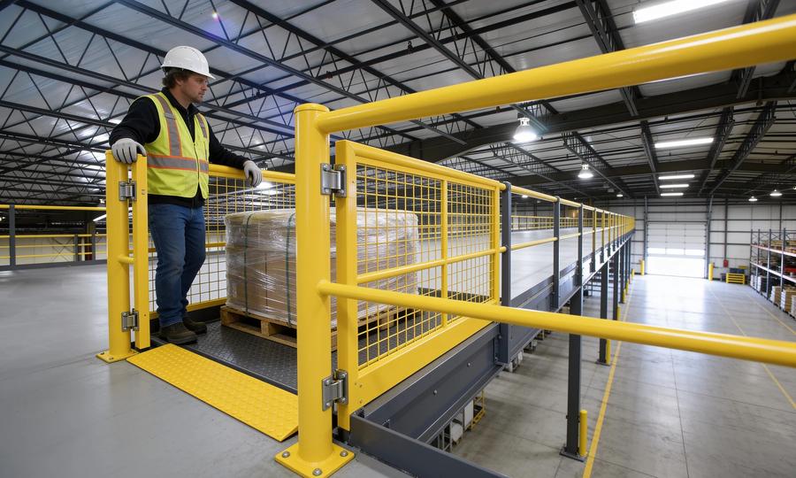OSHA requirements for mezzanines: railings, gates, and egress