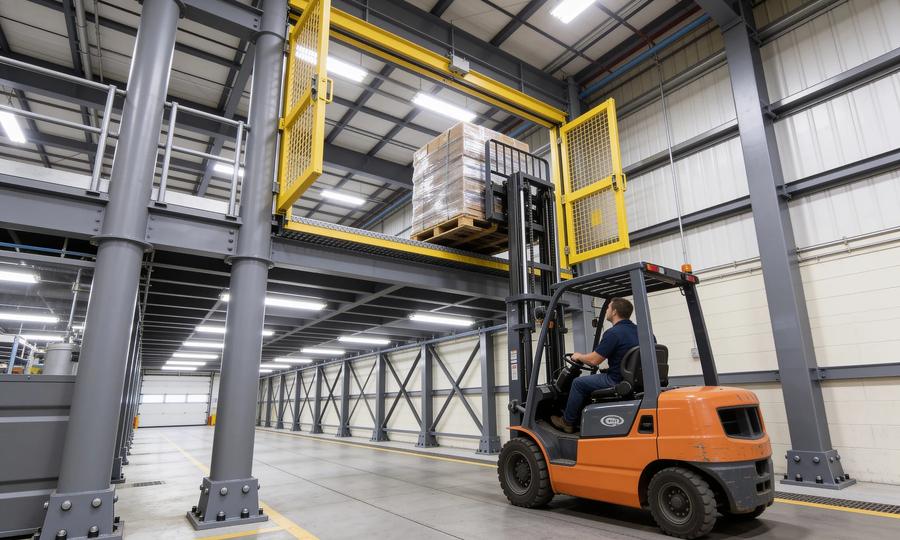 Can a forklift drive on a mezzanine? Designing for forklift access