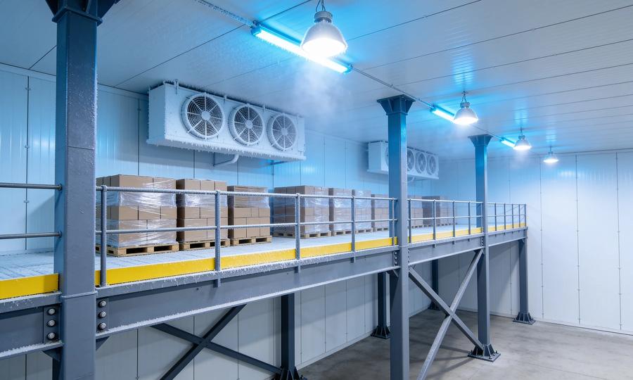 Cold storage mezzanines: condensation, coatings, and the freezer slab you can't drill
