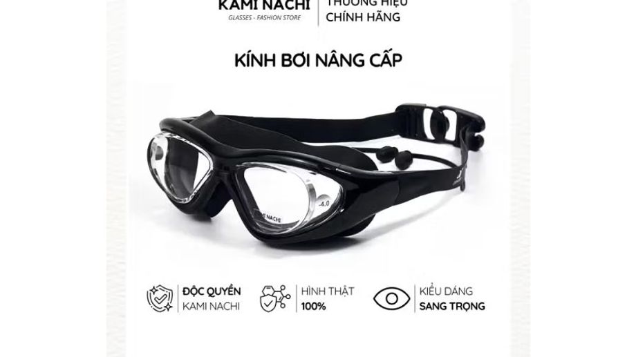 Kính Bơi Cận (Có Độ) – Giải Pháp Tối Ưu Cho Người Cận Thị Khi Bơi Lội