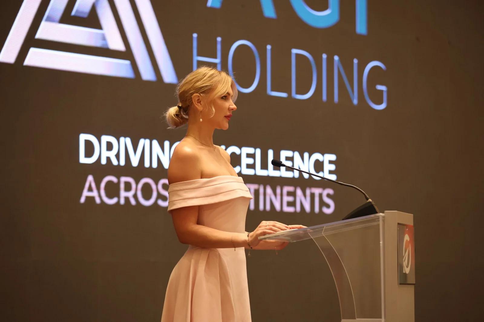 A presenter addressing the audience at GIF Georgia 2025.
