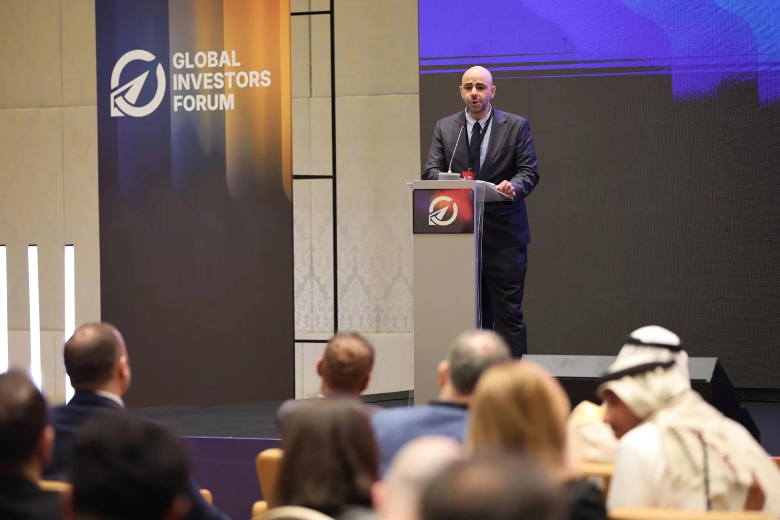 A presentation seen across the audience at GIF Georgia 2025.
