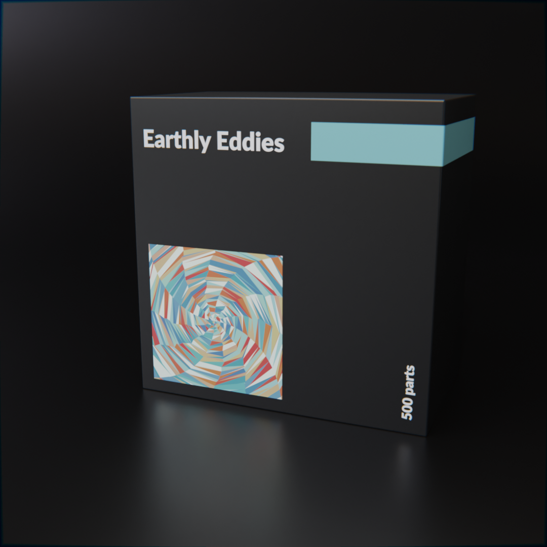 Die Verpackung des "Earthly Eddies" Puzzles